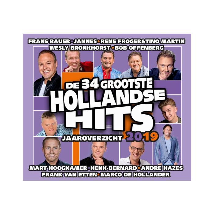 Om toestemming te geven Koning Lear vlam De 34 Grootste Hollandse Hits - Jaaroverzicht 2019 - 2CD | CD-Hal Ruinen