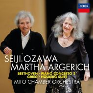 Seiji Ozawa & Martha Argerich - Beethoven: Piano Concerto No. 2; Grieg: Holberg Suite - CD